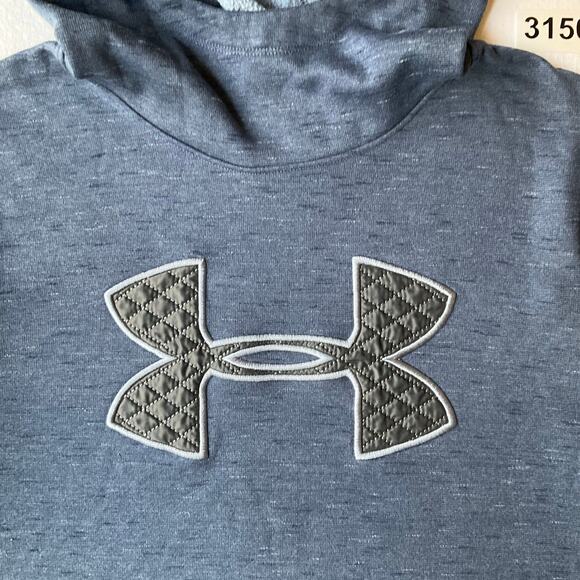 Under Armour ColdGear Women Long Sleeve Turtleneck Hooded Sweatshirt size M,blue - Picture 5 of 9